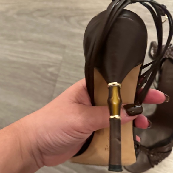 VINTAGE Gucci Bamboo heels size 8.5 - Picture 6 of 7